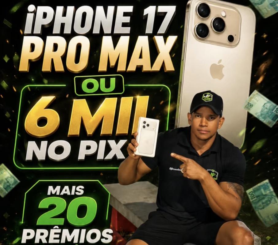 iPhone 17 pro max ou 6 mil no pix