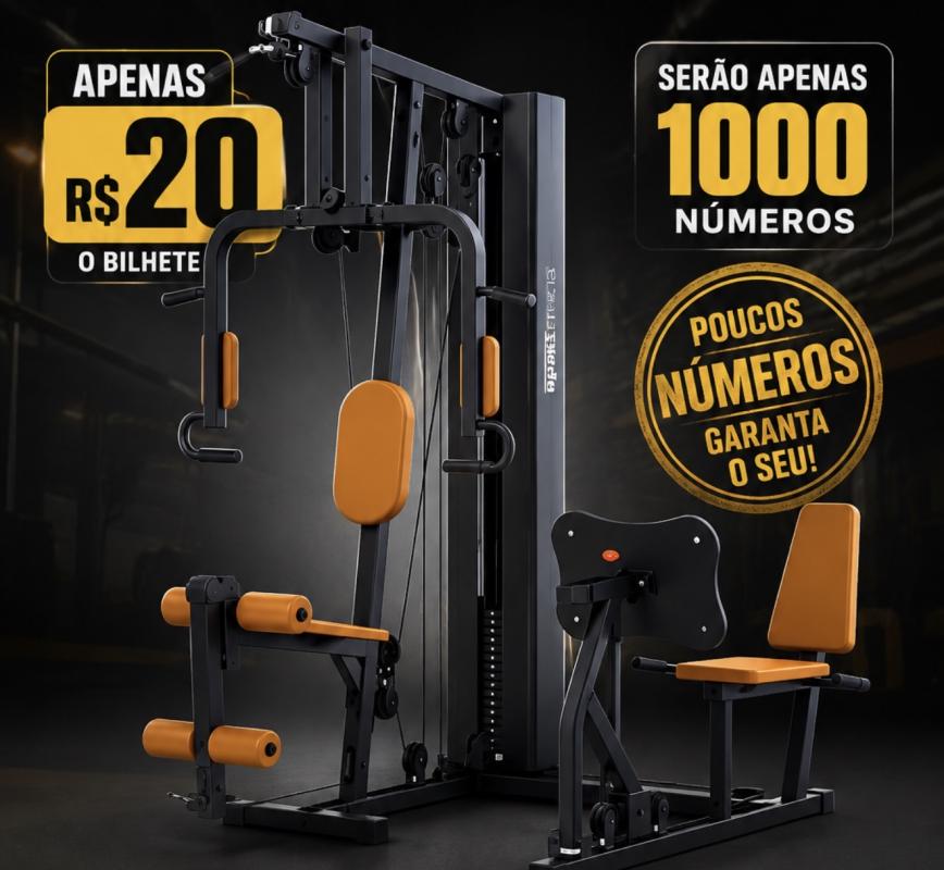 Equipamento completo para academia